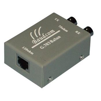 China Network Transmission Equipment Baudcom Impedance Converter E1 Single Left Balanced Transformer 75 Ohm to 120 Ohm Balanced Transformer Converter for sale