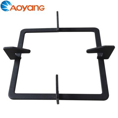 China Built-in Gas Stove Stainless Steel Black Square Pan Support for sale