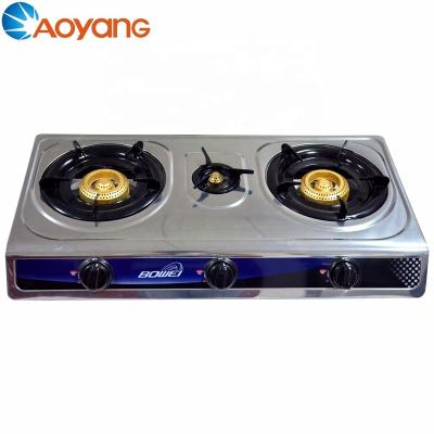 China Household wholesale price stainless steel gas cooktables 2 burner portable gas stove for sale