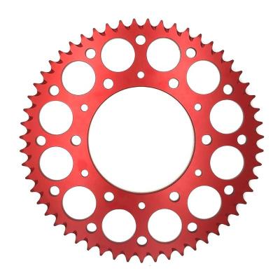 China 7075 T6 Aluminum CNC Aluminum Sprocket With Mud Cinnamon Custom Motorcycle Aluminum Alloy Sprocket For Honda CRF125 CRF100 for sale