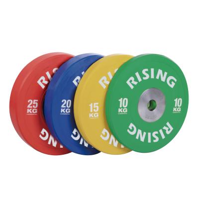 China Eco - Friendly Gym Standard Barbell Cast Iron Bumper Weight Plates Competition Bumper Plates for sale