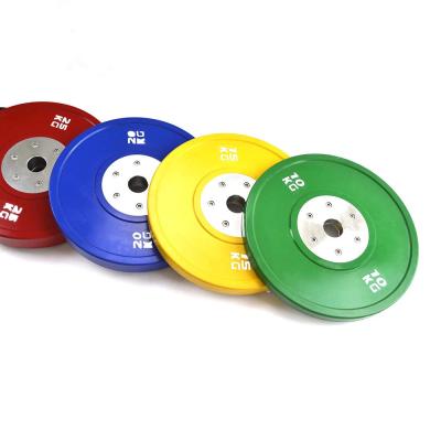 China Durable Hot Sale Color Gym Fitness Competition Bumper Plates Weight Set Plates for sale