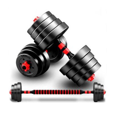 China Commercial Use 3in 1 Skillful Barbell Set Manufacturing Dumbbell Barbell Set With Weight for sale