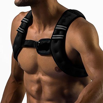 China Body Slimming Adjustable Weight Vest 30Kg Workout Gym Sports Fitness Training Weighted Vest With Pocket for sale