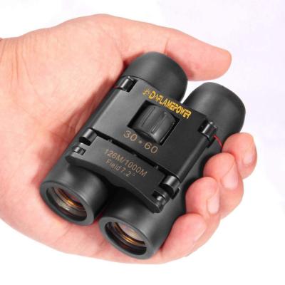 China Rubber Mini Compact 30x60 Folding Binoculars Binoculars Telescoping , Day And Night Visions For Kids And Adults for sale