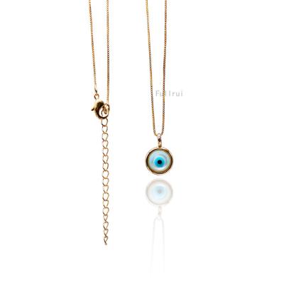 China Fashion Jewelry Gold Chain Women Necklace Low Broom Eye Zircon Custom Party Gift Copper for sale