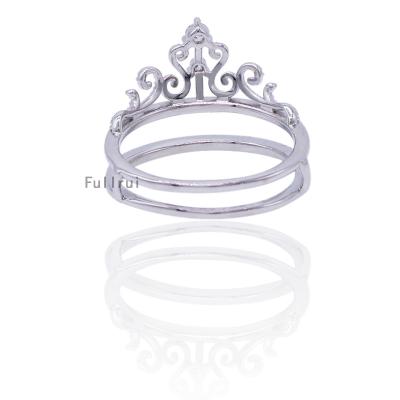 China New FASHIONABLE Personality Simple Classic Design 925 Sterling Silver Round Zircon Wedding Party Women Ring for sale