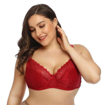 China Wholesale QUICK DRY lingerie underwear sexy lift up padded bras for women lace up plus size bra add two cup Underwire bra A since C cup for sale