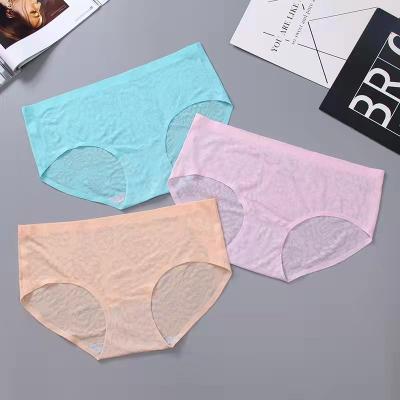 China Ladies Antibacterial Solid Women's Underwear Plus Size Antibacterial Antibacterial Solid Nylon Shorts Breathable Ladies Briefs Underwear Panties for sale