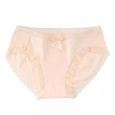 China Antibacterial antibacterial factory directly supplied low price cotton women lace up lingerie briefs panties for best selling in amazon plus size for sale