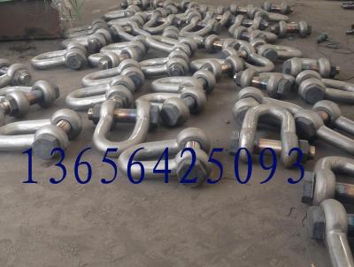 China Round pin chain shackle with bolt for sale