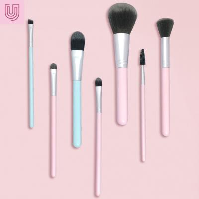 China best selling promotional skin-friendly Lash Brow Nose Face Foundation Luxury Eye Blush Pink And Blue Supplier Makeup Brushes For Free for sale