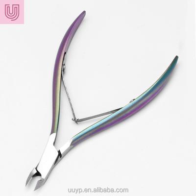 China High Quality Hign Quality Manicure Tools Nail Nipper Colorful Professional Stainless Steel Sharpening Nail Cuticle Nipper for sale