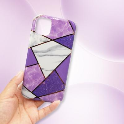 China New Anti-drop Geometric Stripe IMD TPU PC Marble Phone Case For Iphone 12mini 5.4 12 Max 12pro 6.1 12pro 6.7 Cell Phone Marble Case for sale