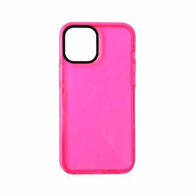 China Hot Selling Neon Soft Transparent Anti-drop OEM TPU Phone Case for iPhone 12 11 13 7 8 X XR Cell Phone Bags and Cases for sale