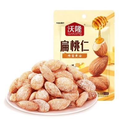 China Nutritious Wolong 35g Snacks Nut Pack Flavored Mixed Nuts Snacks, Roasted Almond Nut, Honey and Butter for sale