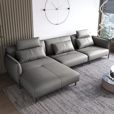 China Italian Modern Design Sofa Set For Living Room Leather Sofa Bed for sale