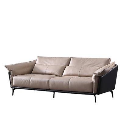 China European Leather Sofa Bed Modern Design 2 Seats Sofa For Living Room for sale