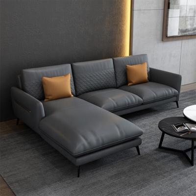 China European Simple Design Sofa Set For Living Room Leather Sectional Sofa Bed for sale