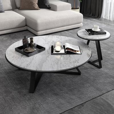 China Environment Friendly Italian Design Minimalism Antique Coffee Table With Marble Top for sale