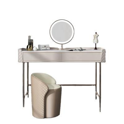 China Waterproof Italian light luxury modern dressing table set with mirror for bedroom for sale