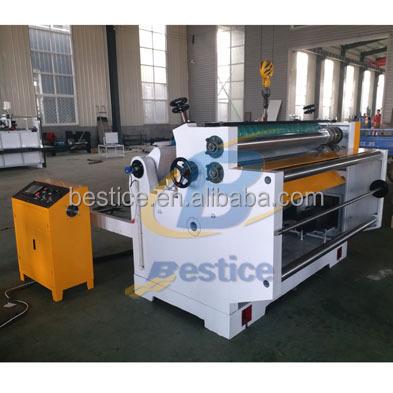 China Semi-automatic single face corrugated cardboard sheet cutting machine for sale