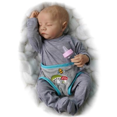 China Bebe Reborn Silicone Doll Realistic Silicone Baby Dolls 17inch Changeable Dressing Soft Reborn Baby Toys For Girl Gift for sale