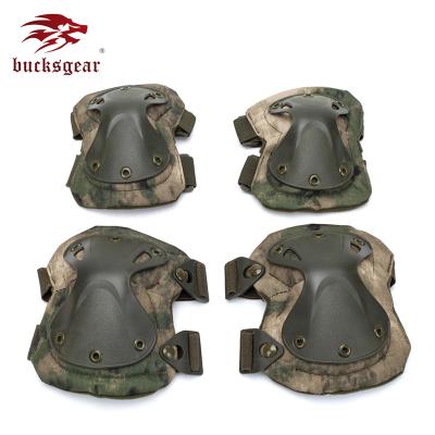 China Large Capacity Bucksgear Combat Tactical Protective Waterproof Army Knee Pads Elbow Pads Military Set for sale