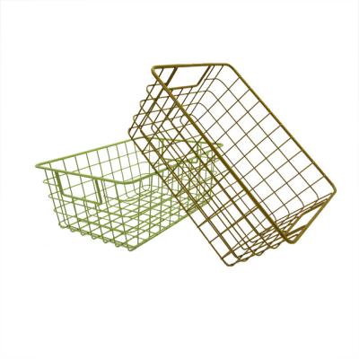 China Metal OEM customized wire metal storage basket wire storaget basket for sale