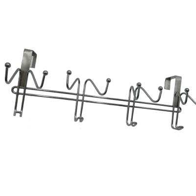 China Modern Heavy Duty Clothes Wall Storage Wrought Iron Over The Door Hook Metal Hanger for sale