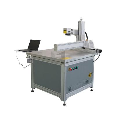 China Laser Marking Sliding Rail Large Work Size Metal Engraving Fiber Laser Marking Machine for sale