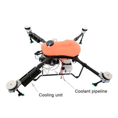 China Gas-elektrische Kreuzung 16L machte Kamera-Brummen landwirtschaftlichen UAV-Sprüher 5L/Min unmenschlich zu verkaufen