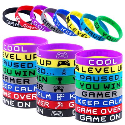 China Promotional Cheap Custom Made Luxury Fashion Silicone Wrist Band Silicone Wristband Bracelet for sale