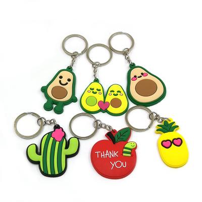 China Durable China factory direct custom designer molded soft rubber silicone 3d pvc key chain key ring for sale