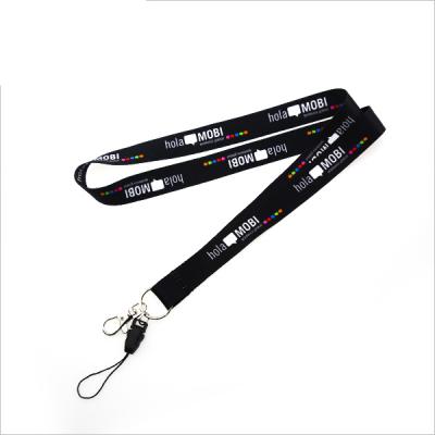 China Durable Dye Sublimation Printing Silk Fabric Wristband Sports ID Card Holder Key Chain Phones With Quick Release Buckle Lanyard for sale