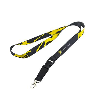 China Nylon Material Lanyard Dye Sublimation Custom Specification Lanyards Durable No Minimum for sale