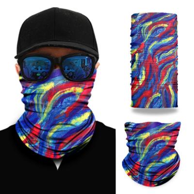 China OEM Design Durable Outdoor Polyester Microfiber Skull Logo Seamless Sports Fishing Running Custom Fishing Bandana for sale