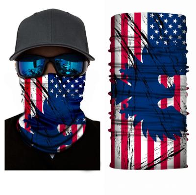 China Custom Sublimation Breathable Logo Flag Print Tubular Bandana Promotion Wholesale Durable UV Protection Manufacturer for sale