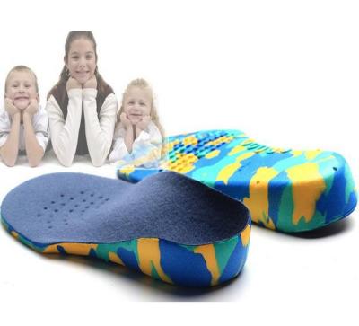 China EVA+Fabric Child EVA Orthopedic Insoles for Flat Insole Pain Relief Shoe Arch Support Orthotic Kids Foot Sports Palmilha Shoes Protection for sale