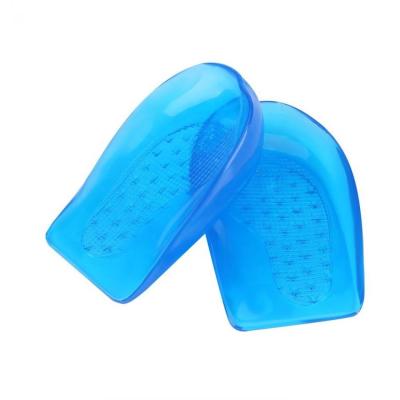 China High Quality Soft Band Gel Silicon Material Heel Cup Increase Height Cushion Invisiblly Sole Massage Reduce Pressure Shoes Insert for sale