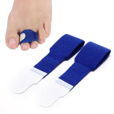 China Toe Straightener Fabric for HammerToe Wraps Relieve Pain Extrusion Corrector Heel Pads Foot Splints for sale