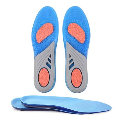 China China Factory Material New Velvet TPR Band Summer Outdoor Activity Gel Insole Sports Shoes Men Indoor Cooling Insole for sale