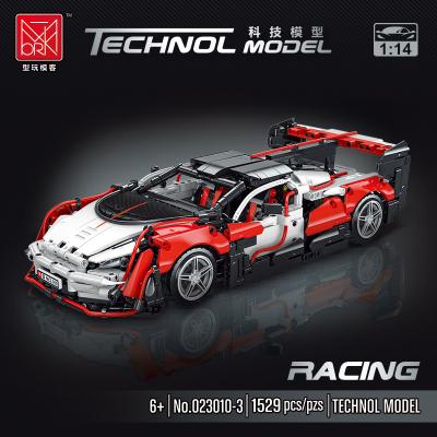 China Educational Electric Toy RC Race Car McLarened Saber Model Bricks DIY Super Speed ​​Champion Vehicle Building Block Toys For Kids Gifts for sale