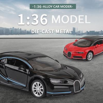 China High Quality 1:36 Bugatti Car Die Cast Alloy Diecast Model Boys Play Cars Diecast Toy Supercar Collectibles Kids Car Free Shipping for sale