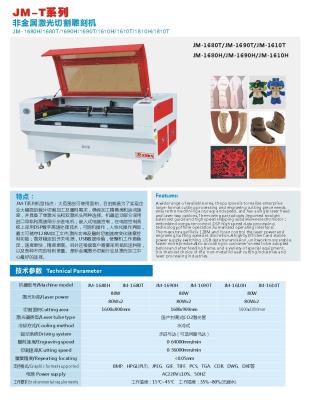 China Auto Feeding Laser Cutting / Engraving Machine for Fabric (JM1680T-AT) for sale