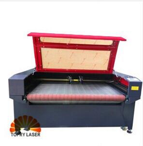 China Label Logo Trademark Camera Laser Cutting Machine with Auto Feeding Device(JM1680CCD-T-AT) for sale