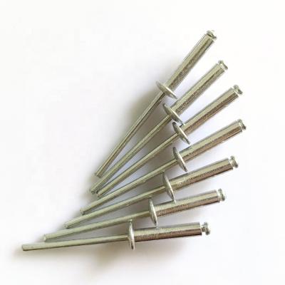 China Open Type Checkered Aluminum Arch Head Blind Blind Polish Steel Nut Rivets Galvanized for sale