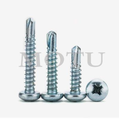 China Pan Stainless Steel 304 M3.5--M4.2 Pan Head Self Drilling Screws Self Drilling Screws To Cover for sale