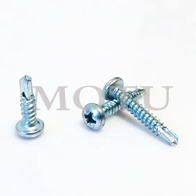 China Half Pan Zinc Plating DIN 7504N Pan Head Self Drilling Screws Round Screws Security Screws for sale