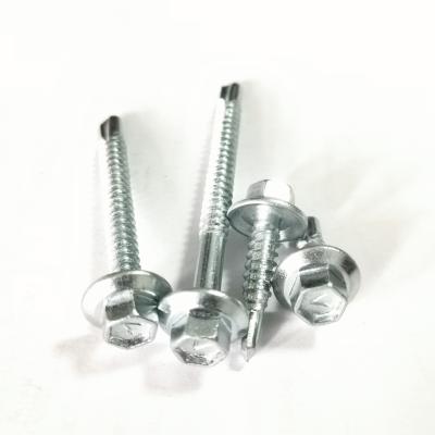 China Pan SDS HEX Head With Bonded Joint #2 Point Self Drilling Screws To Construction for sale